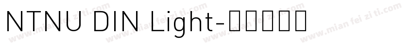 NTNU DIN Light字体转换